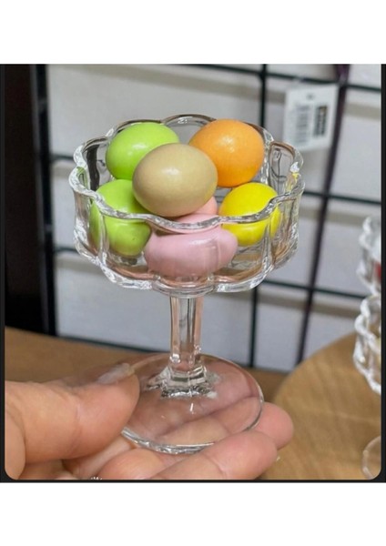 Turuncu Cam Ayaklı Sunumluk Seti, Şık ve Kullanışlı 6 Adet Ürün fiyatları