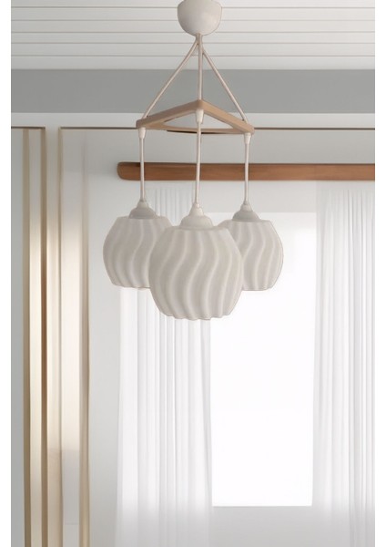 Modern 3'lü Bohem Sarkıt Avize, 23X27 Cm, Salon, Mutfak, Oturma, Cafe, Bar Için Ideal fiyatları