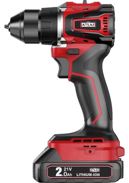 Atlas ATBL 21 BLPD-202 C 21V 2x2.0Ah Çift Akülü Kömürsüz Darbeli Matkap 45 NM Tork - A0104173