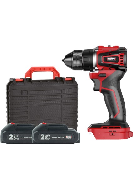 Atlas ATBL 21 BLPD-202 C 21V 2x2.0Ah Çift Akülü Kömürsüz Darbeli Matkap 45 NM Tork - A0104173 modelleri