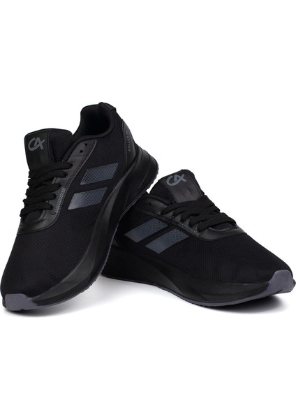 Erkek Siyah Füme Bağcıklı Nefes Alan Esnek Hafif Günlük Sneaker Spor Ayakkabı fiyatları