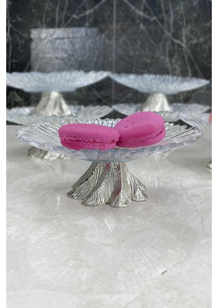 Şık 6'lı Cam Çerezlik ve Lokumluk Takımı, Metal Ayaklı Set fiyatları