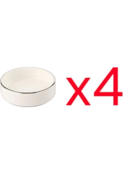 Beyaz 4'lü Lokumluk Takımı, Şık ve Kullanışlı Ev Aksesuarı