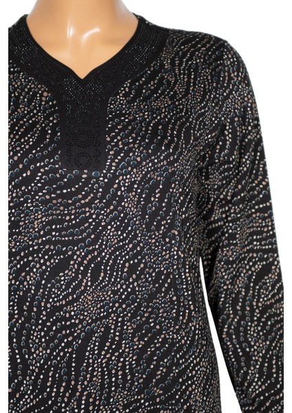 Hesna Kadın Demet Büyük Beden Kuplu Boydan Petrol Elbise D80 fiyatları