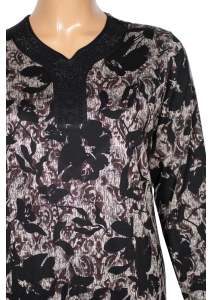 Hesna Kadın Demet Büyük Beden Kuplu Boydan Vizon Elbise D82 fiyatları