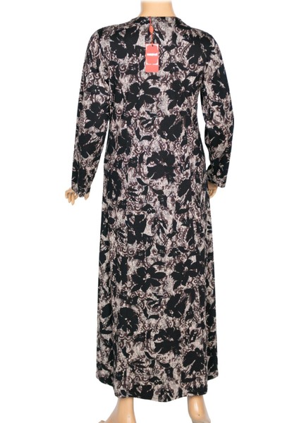 Hesna Kadın Demet Büyük Beden Kuplu Boydan Vizon Elbise D82 modelleri