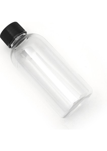 100 ml Pet Şeffaf Düz Kapaklı Şişe 24 Adet