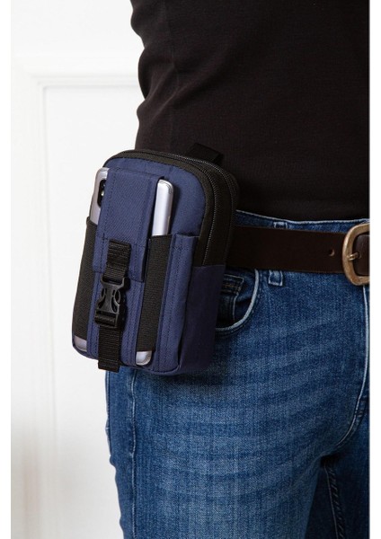 Erkek Taktik Bel ve Kemer Çantası NEW184 - Lacivert