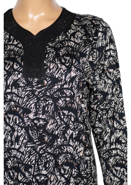 Hesna Kadın Demet Büyük Beden Kuplu Boydan Lacivert Elbise D81 fiyatları