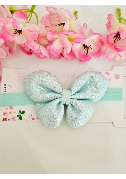 Simli Kurdele Desenli Bebek ve Kız Çocuk Saç Bandı