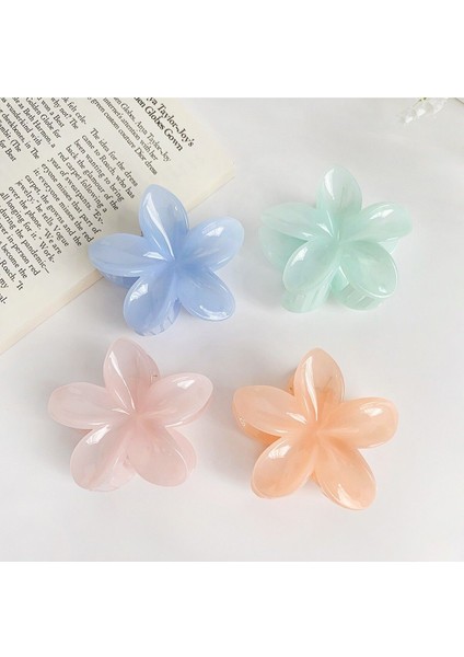 6 Adet Lotus Saç Tokası Buzlu Renk - 6 cm Orta Boy - Hafif ve Dayanıklı modelleri