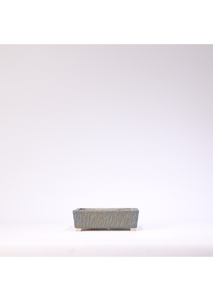 Köşeli Bonsai Saksısı No.19-Sırlı (14 Cm)