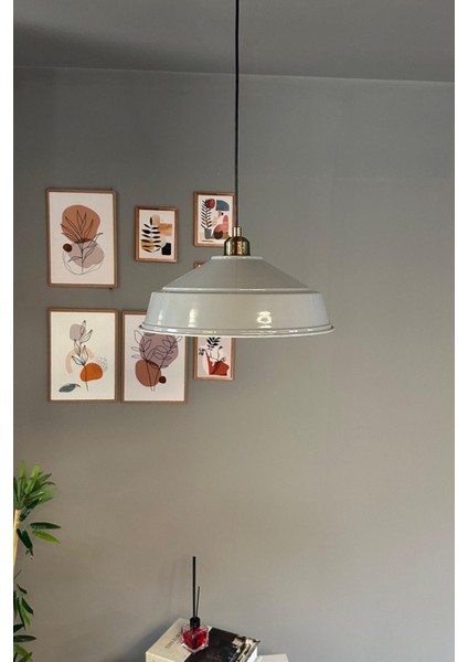 Gri Renkli Şık Tekli Lale Tasarımlı Sarkıt Aydınlatma modelleri