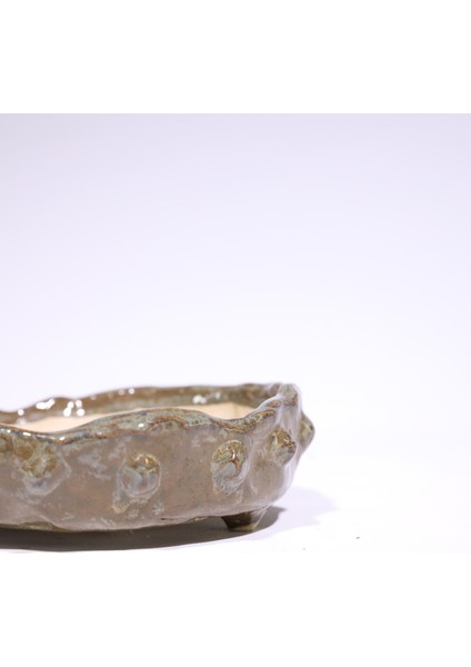 Yuvarlak Bonsai Saksısı No.70-Sırlı (16 Cm) modelleri