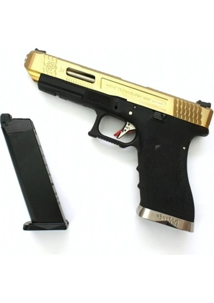 We Glock G34 Titanium Gold Gbb Airsoft Tabanca fırsatları