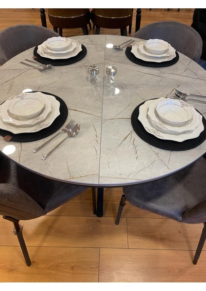 Siyah Jüt Halat Supla Seti, 4'lü Amerikan Servisi, Şık ve Doğal Tasarım