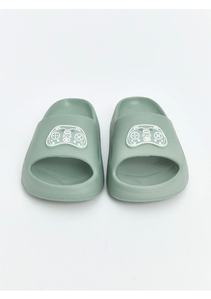 Lcw Steps Yeşil Baskılı Erkek Çocuk Terlik modelleri