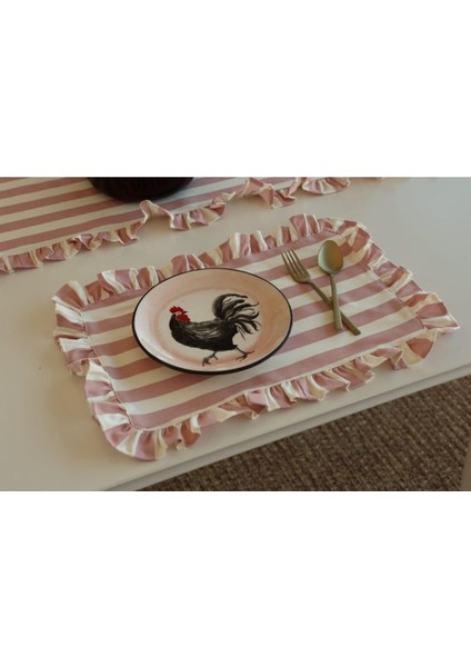 Pembe Düzdörtgen Servis Seti, 2'li, Şık ve Kullanışlı Yemek Sunumları Için Ideal fiyatları