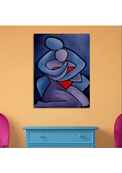 Iki Renkli Kanvas Tablo, Şık ve Sade Dekorasyon Parçası