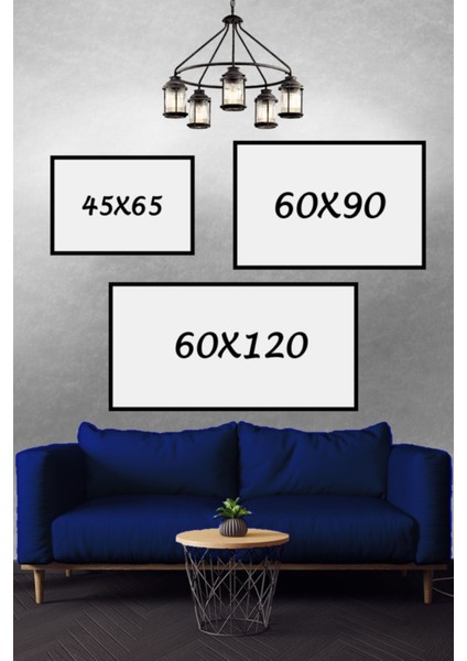 Geyik Temalı Dekoratif Kanvas Tablo, Şık ve Modern Duvar Dekoru fırsatları
