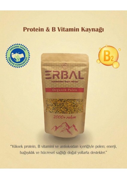 Organik Yüksek Rakım Polen 120 gr