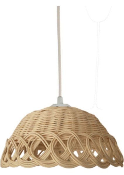 Bambu ve Rattan Doğal Avize, 35CM, Şık ve Sıcak Aydınlatma Seçeneği fiyatları