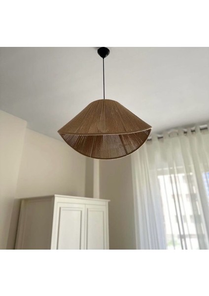 Şık Kahverengi Iskandinav Rustik Bohem Avize ile Evine Sıcaklık Kat!