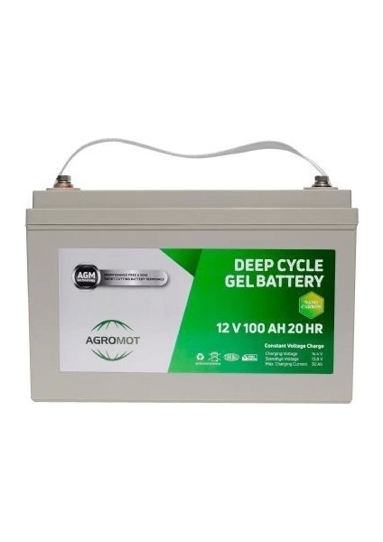 12V 100AH Jel Akü Yüksek Performanslı Derin Deşarj Özelliği ile modelleri