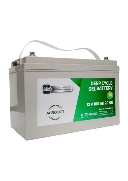12V 100AH Jel Akü Yüksek Performanslı Derin Deşarj Özelliği ile fırsatları
