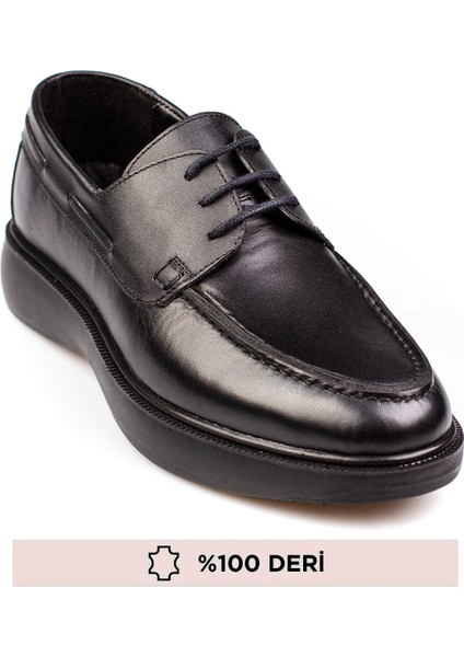 Hakiki Deri Erkek Ayakkabı Düz Tabanlı 4 Renk Seçeneği ile Şık Tasarım