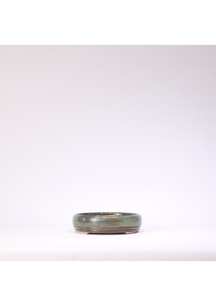 Yuvarlak Bonsai Saksısı No.68-Sırlı (16 Cm)