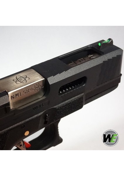 We Glock G19 T5 Siyah Kızak & Gövde Gümüş Namlu Gbb Airsoft Tabanca indirimleri