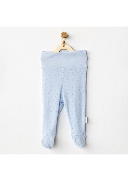 Andywawa AC24706 Jacquard Patikli Bebek Pantolon Blue