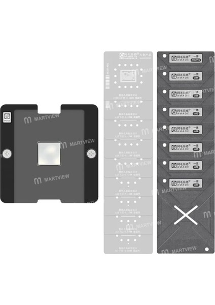 Amaoe 0.12MM Iphone Cpu Bga Reballing Şablon Platform Seti iPhone X-16PM / Apple A11-A18PRO