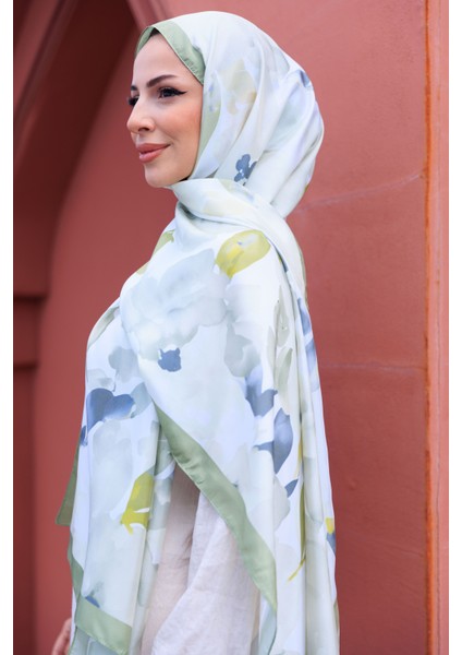 Romantik Çiçek Desenli Ipeksi Şal modelleri