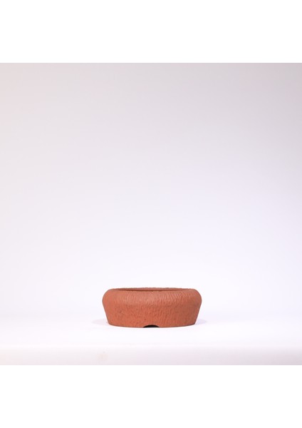 Yuvarlak Bonsai Saksısı No.61-Sırlı (13 Cm)