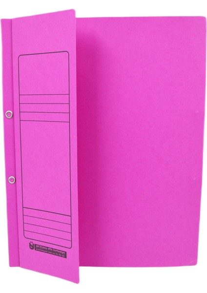 Yarım Kapak Karton Kapsül Dosya 25'li Pembe