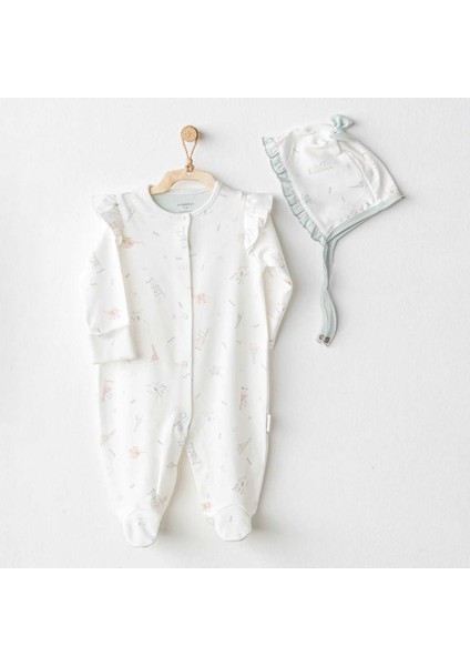 Andywawa AC25510 Love Family Bebek Tulum Takım Ekru