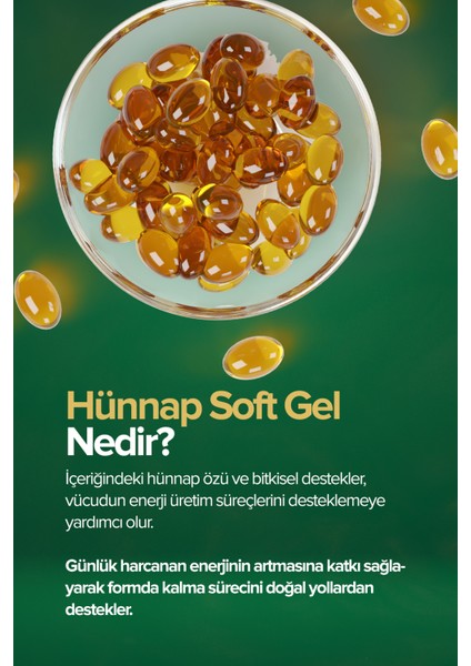 2 Adet Hünnap Bitkisel Karışım Yağlar İçeren Takviye Edici Soft Jel Kapsül fiyatları