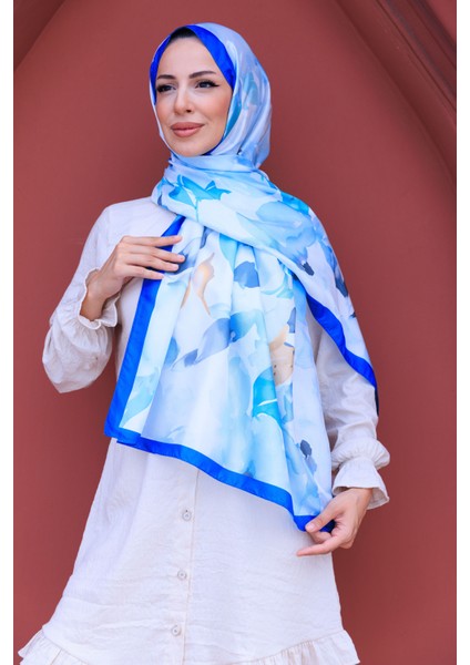 Romantik Çiçek Desenli Ipeksi Şal fiyatları