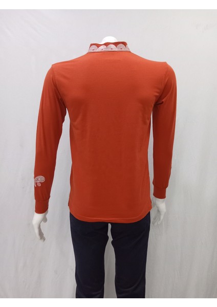 Uygur Kaneviçe Işlemeli Badem Desen T-Shirt fiyatları