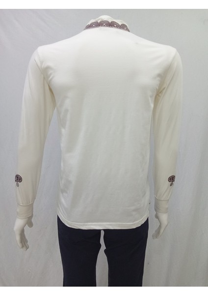 Uygur Kaneviçe Işlemeli Badem Desen T-Shirt fiyatları