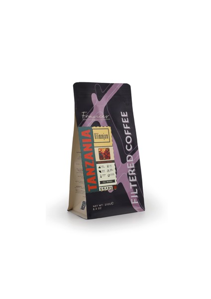 Arabica Tanzania Filtre | Orta Kavrum | Çekirdek Kahve | 250 gr | Yüksek Gövde- Orta Asidite fırsatları