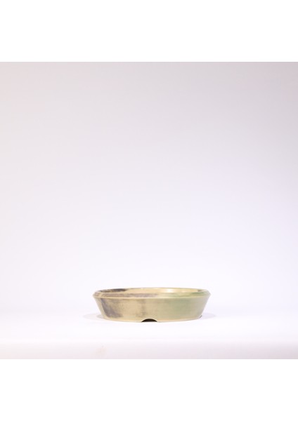 Yuvarlak Bonsai Saksısı No.57-Sırlı (20 Cm)