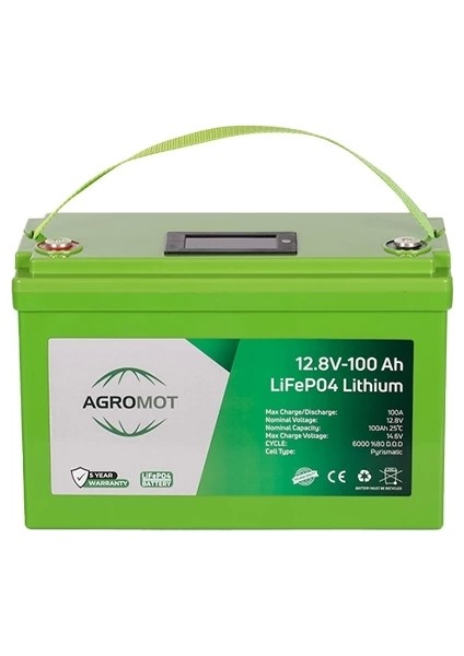 12.8V 100AH Lityum Akü