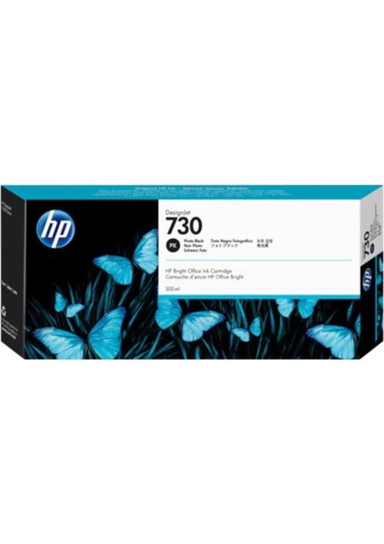 P2V73A (730) Fotoğraf Siyahı 300 ml Genıs Format Murekkep Kartusu