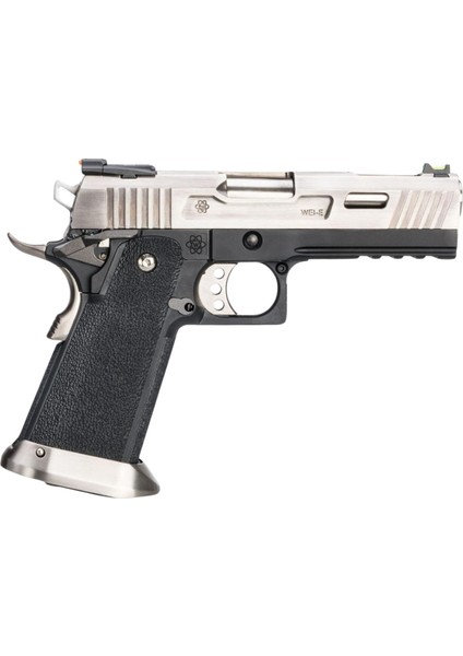 We Hi-Capa Allosaurus 4.3" Silver Full Auto Gbb Airsoft Tabanca