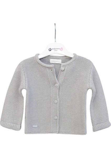 Andywawa AC24333 Basic Bebe Ceket Grey Melange