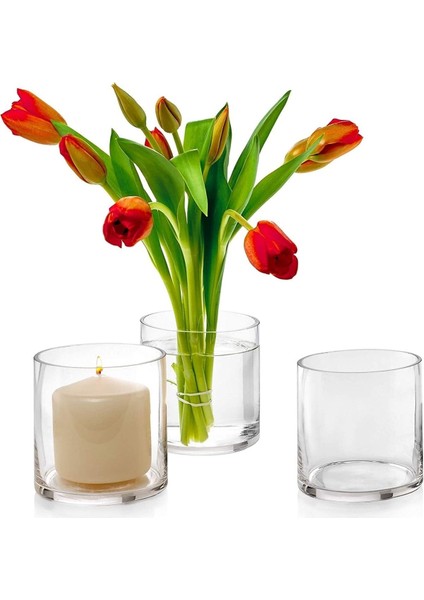 Turuncu Cam Masa Üstü Yuvarlak Vazo ve Saksı, 10X10 Cm, Şık ve Modern Tasarım fiyatları