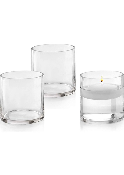 Turuncu Cam Masa Üstü Yuvarlak Vazo ve Saksı, 10X10 Cm, Şık ve Modern Tasarım modelleri